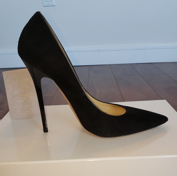 Jimmy Choo Anouk Suede Pumps in Black 36 - Picture 9 of 15